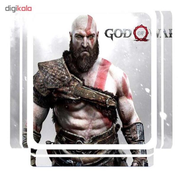 استیکر پلی استیشن 4 طرح god of war