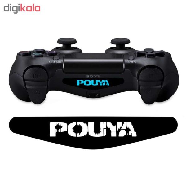 برچسب لایت بار دسته پلی استیشن 4 ونسونی طرح POUYA