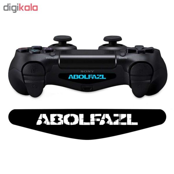 برچسب لایت بار دسته پلی استیشن 4 ونسونی طرح Abolfazl