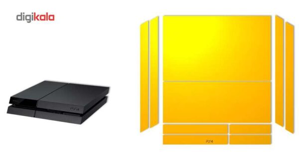 برچسب ماهوت مدلYellow Color Special مناسب برای کنسول بازی PS4