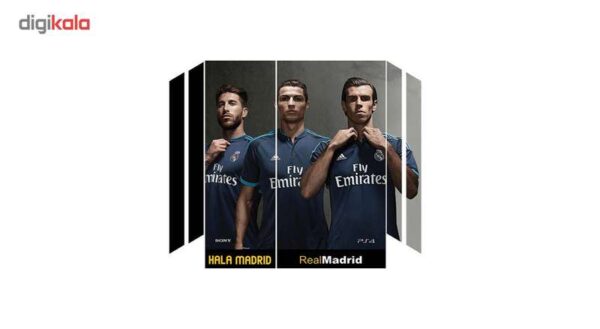برچسب افقی پلی استیشن 4 گراسیپا طرح Real Madrid