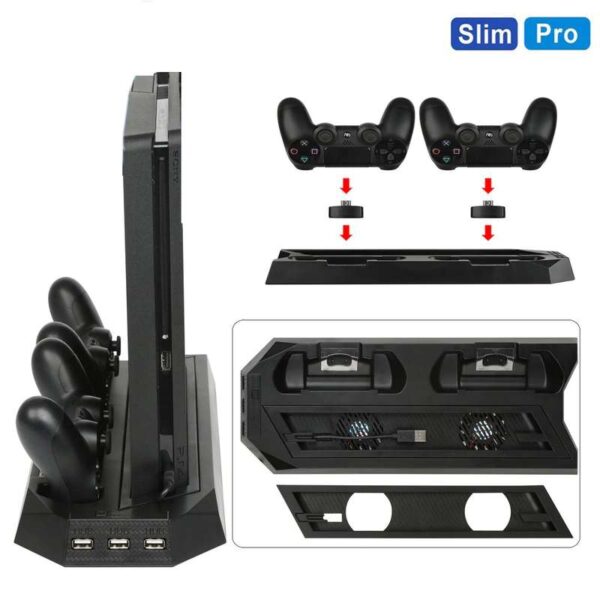 پایه خنک کننده و شارژر پلی استیشن 4  مدل YH-24