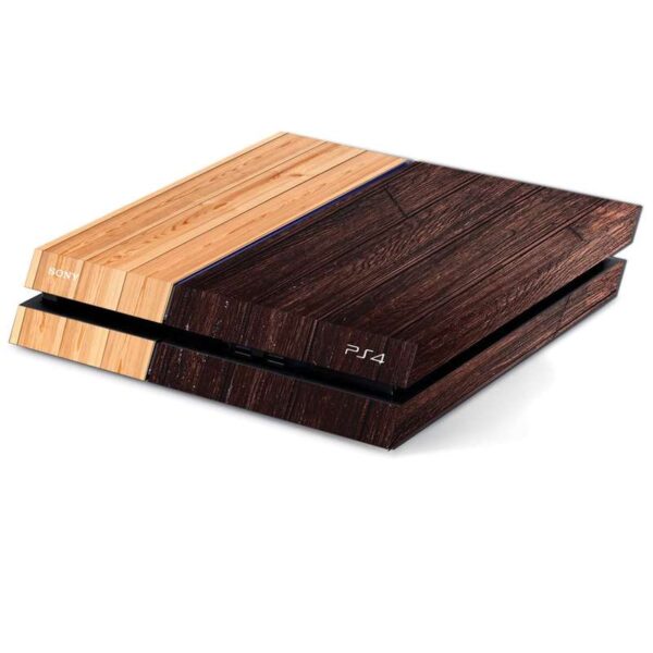 برچسب افقی پلی استیشن 4 فت گراسیپا طرح Wooden