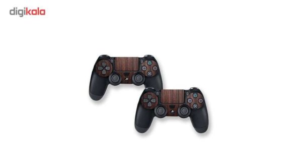 برچسب افقی پلی استیشن 4 فت گراسیپا طرح Wooden