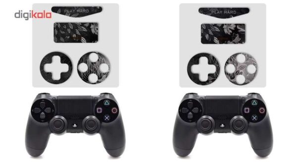 برچسب ماهوت مدلBlack Wild-flower Texture مناسب برای کنسول بازی PS4