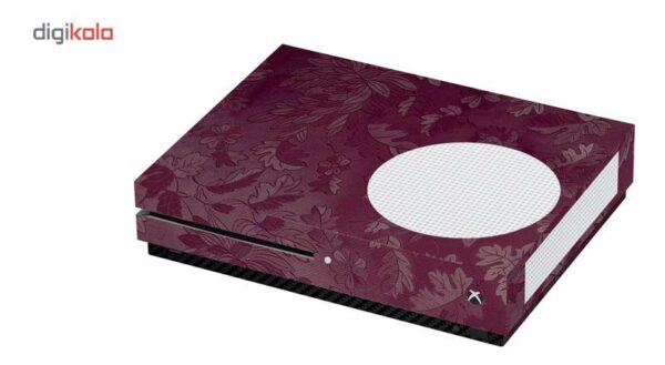 برچسب ماهوت مدلRed Wild-flower Texture مناسب برای کنسول بازی Xbox One S