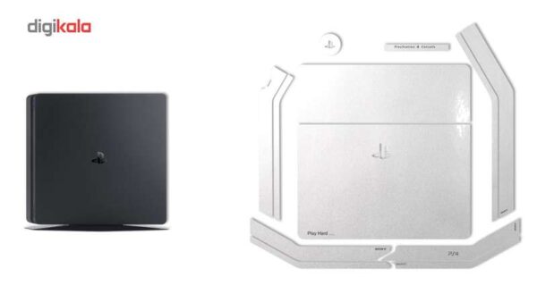برچسب ماهوت مدلMetallic White مناسب برای کنسول بازی PS4 Slim