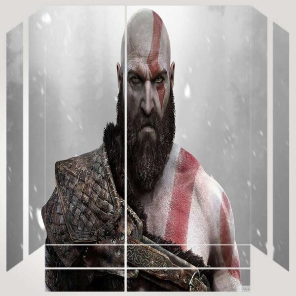برچسب پلی استیشن ۴ مدل ps4 fat طرح god of war کد PS-1020