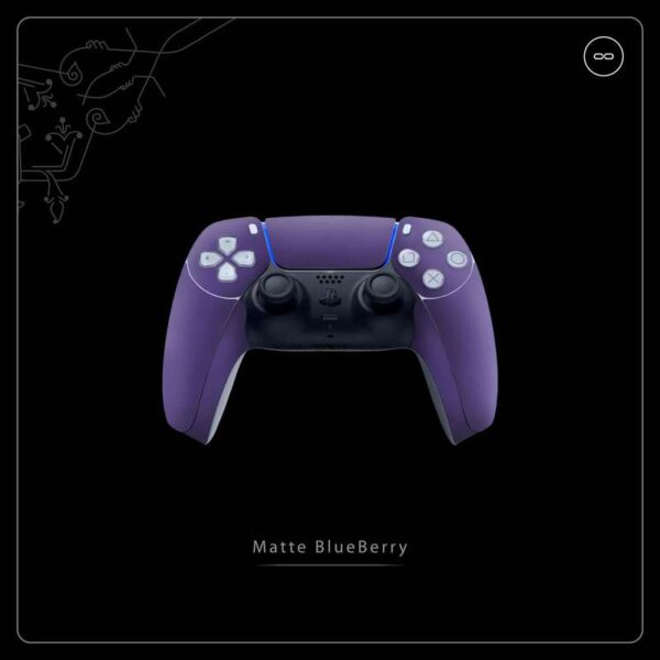 برچسب دسته بازی PS5 ماهوت مدل Matte-BlueBerry بسته دو عددی
