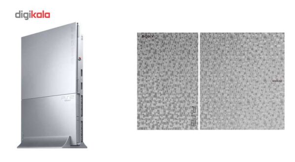 برچسب ماهوت مدل Silver Silicon Texture مناسب برای کنسول بازی PS2