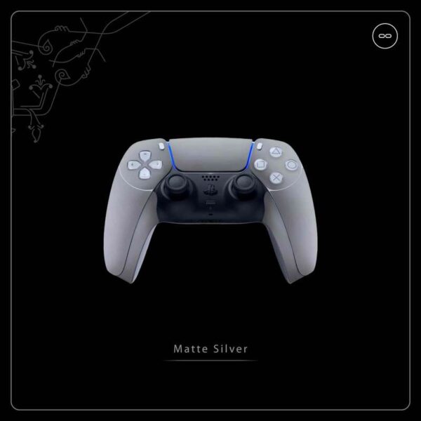برچسب دسته بازی PS5 ماهوت مدل Matte-Silver بسته دو عددی