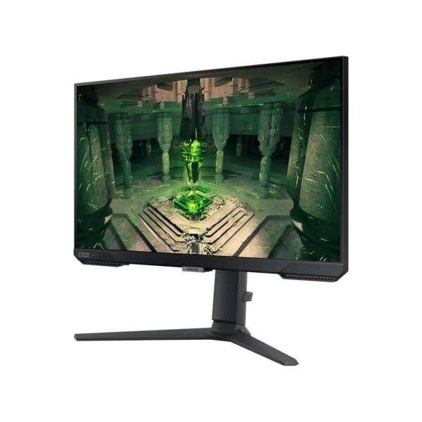 مانیتور گیمینگ 25 اینچ سامسونگ مدل Odyssey G4 G40B LS25BG402EMXUE، رزولوشن Full HD، پنل IPS، نرخ بروزرسانی 240 هرتز، با نسبت تصویر 16:9، دارای پورت HDMI و DisplayPort و خروجی هدفون