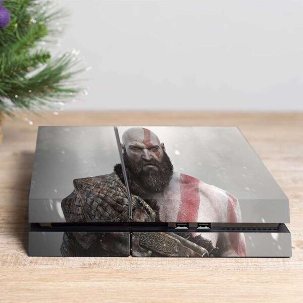 برچسب پلی استیشن ۴ مدل ps4 fat طرح god of war کد PS-1020