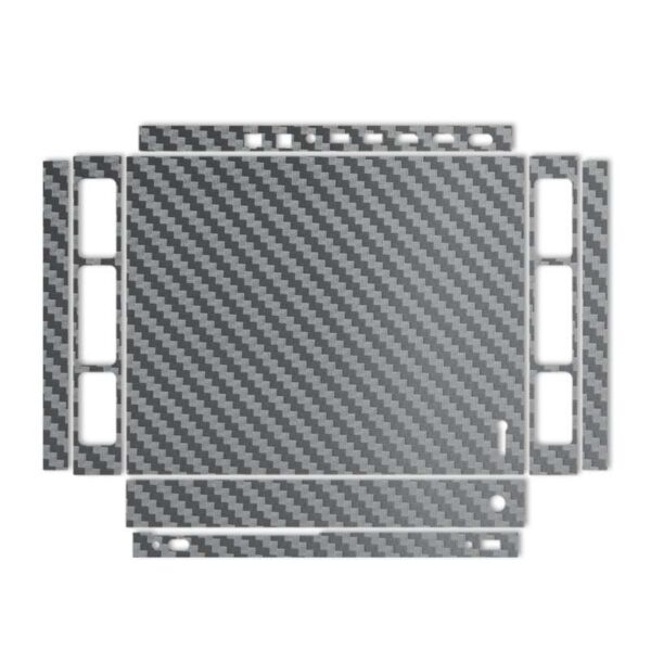 برچسب پوششی ماهوت مدل Silver Carbon-fiber Texture مناسب برای کنسول بازی Xbox One X