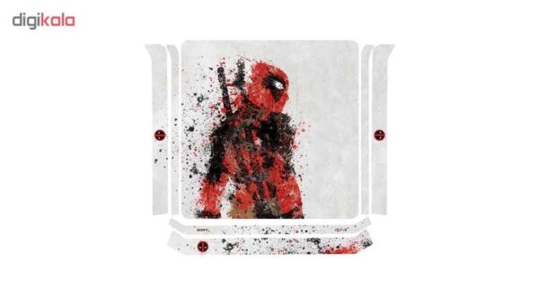 برچسب پلی استیشن 4 اسلیم طرح DeadPool