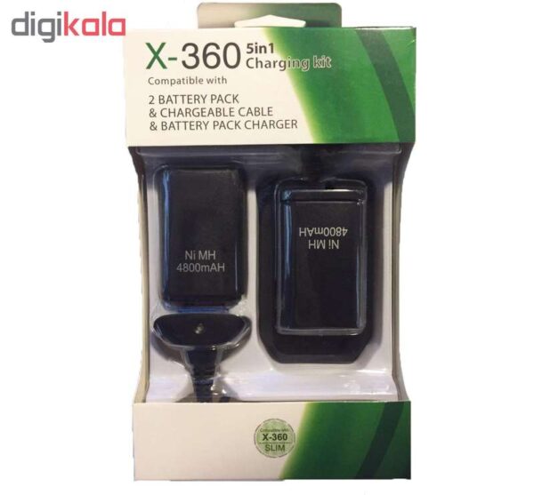 باتری و شارژر دسته بازی ایکس باکس 360 مدل LJL-360