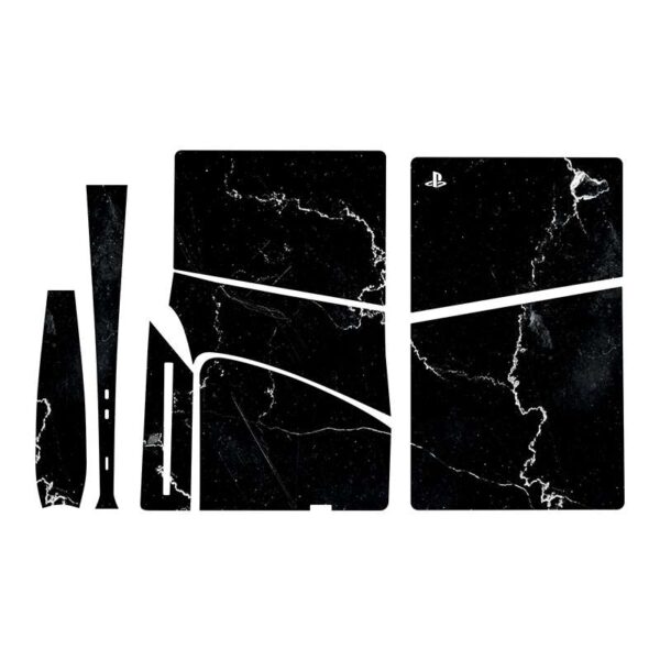 برچسب کنسول بازی پلی استیشن 5 اسلیم مدل marble02 مجموعه 5 عددی