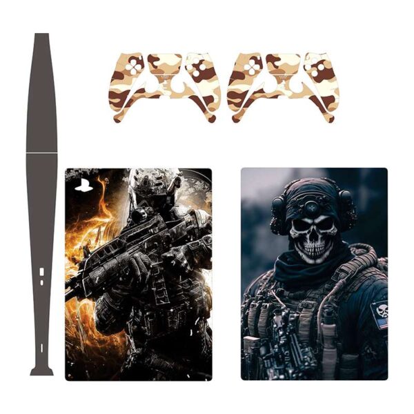 برچسب کنسول بازی پلی استیشن 5 دیجیتال توییجین وموییجین مدل call of duty 07 مجموعه 6 عددی
