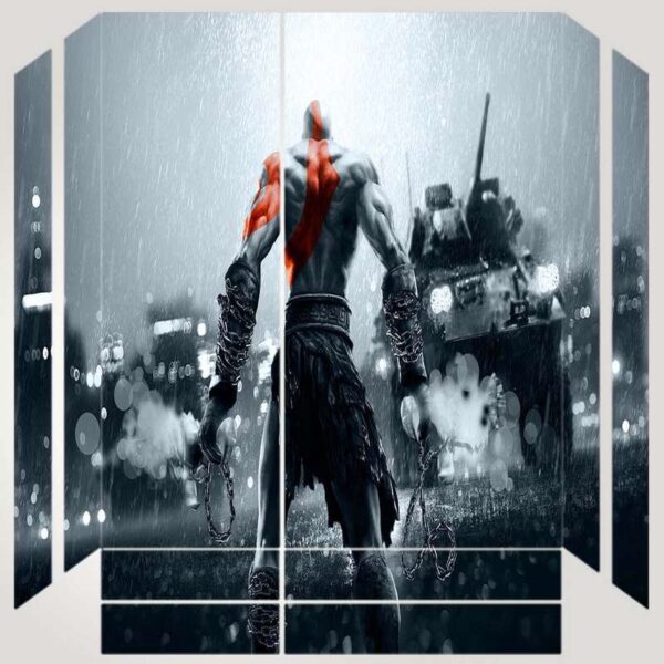 برچسب پلی استیشن ۴ مدل ps4 fat طرح God Of War کد PS-1019
