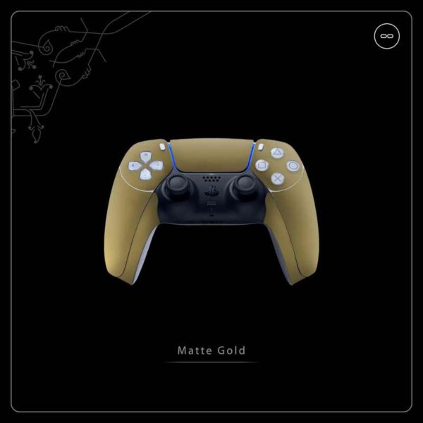 برچسب دسته بازی PS5 ماهوت مدل Matte-Gold بسته دو عددی