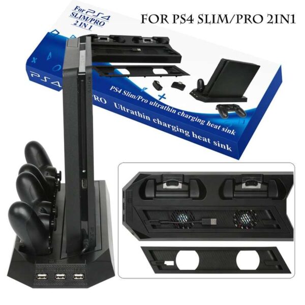 پایه خنک کننده و شارژر پلی استیشن 4  مدل YH-24