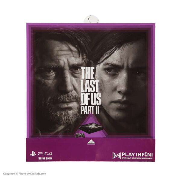 برچسب پلی استیشن 4 اسلیم پلی اینفینی مدل The Last of Us Part II 03 به همراه برچسب دسته
