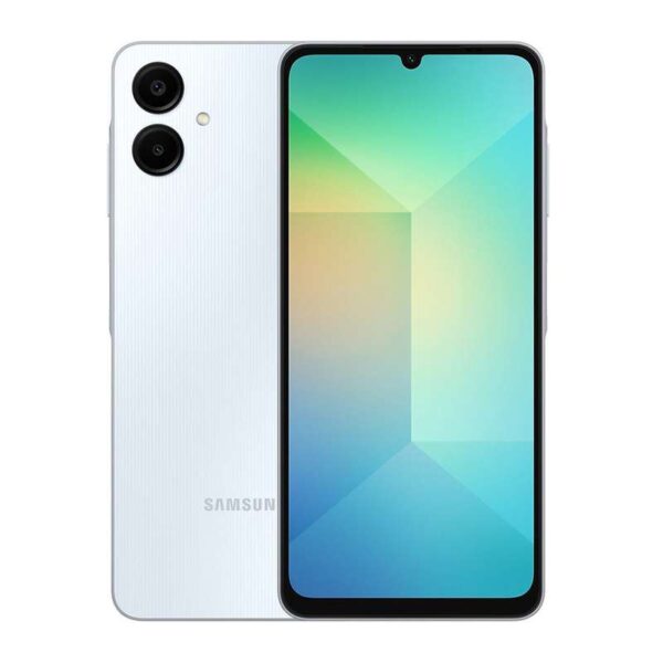 گوشی موبایل سامسونگ مدل Galaxy A06 دو سیم کارت ظرفیت 128 گیگابایت و رم 6 گیگابایت - به همراه شارژر 25 وات سامسونگ