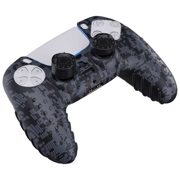 محافظ دسته پلی استیشن 5 اسپارک فاکس مدل Silicone Grip Pack Digital Camo به همراه روکش آنالوگ