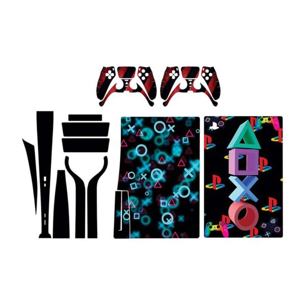 برچسب کنسول بازی پلی استیشن5 استاندارد توییجین وموییجین مدل playstation 01