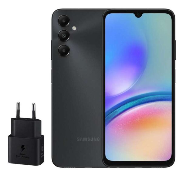 گوشی موبایل سامسونگ مدل Galaxy A05s دو سیم کارت ظرفیت 64 گیگابایت و رم 4 گیگابایت به همراه شارژر 25 وات سامسونگ