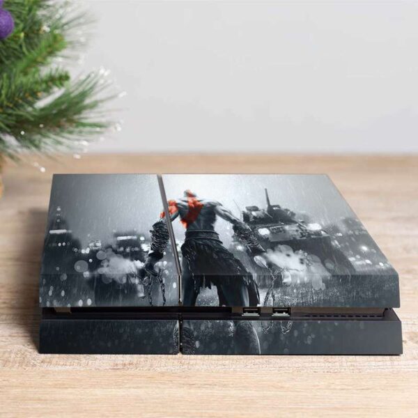 برچسب پلی استیشن ۴ مدل ps4 fat طرح God Of War کد PS-1019