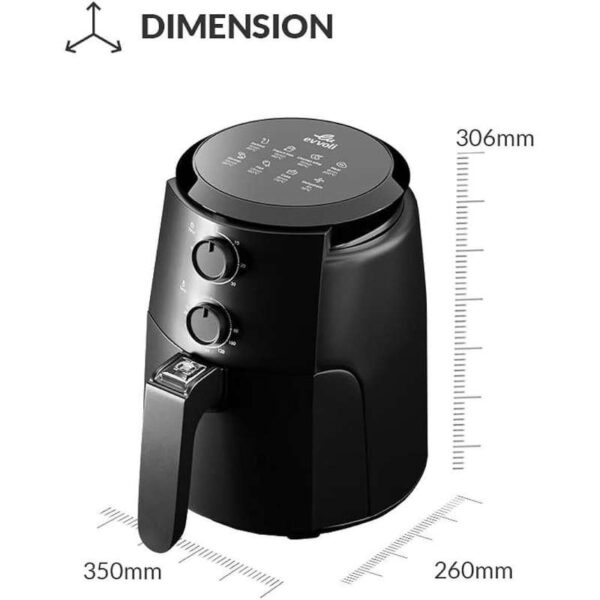 سرخ کن بدون روغن ایوولی مدل EVKA-AF4001BS