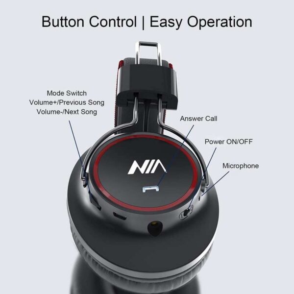 هدفون بلوتوثی نیا مدل NIA-S3000 کد P98