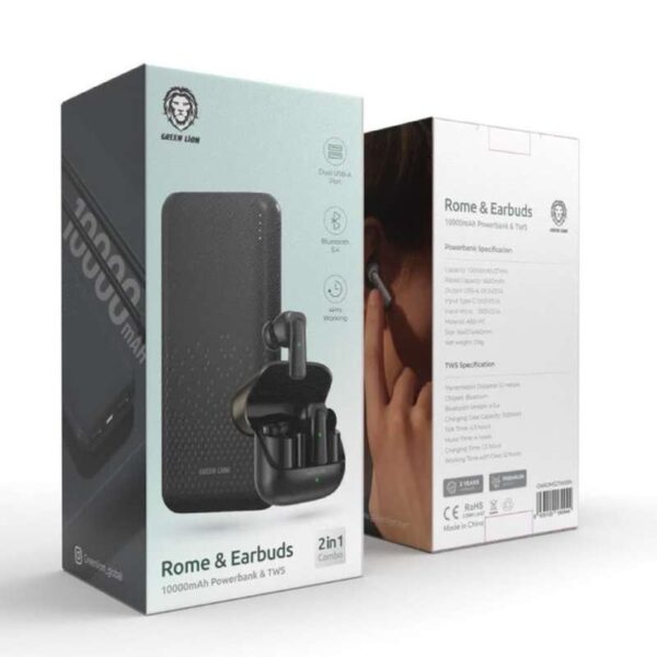 هدفون بلوتوثی گرین لاین مدل ROME AND EARBUDS به همراه پاوربانک