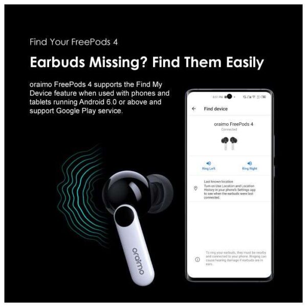هدفون بلوتوثی اُرایمو مدل Freepods 4