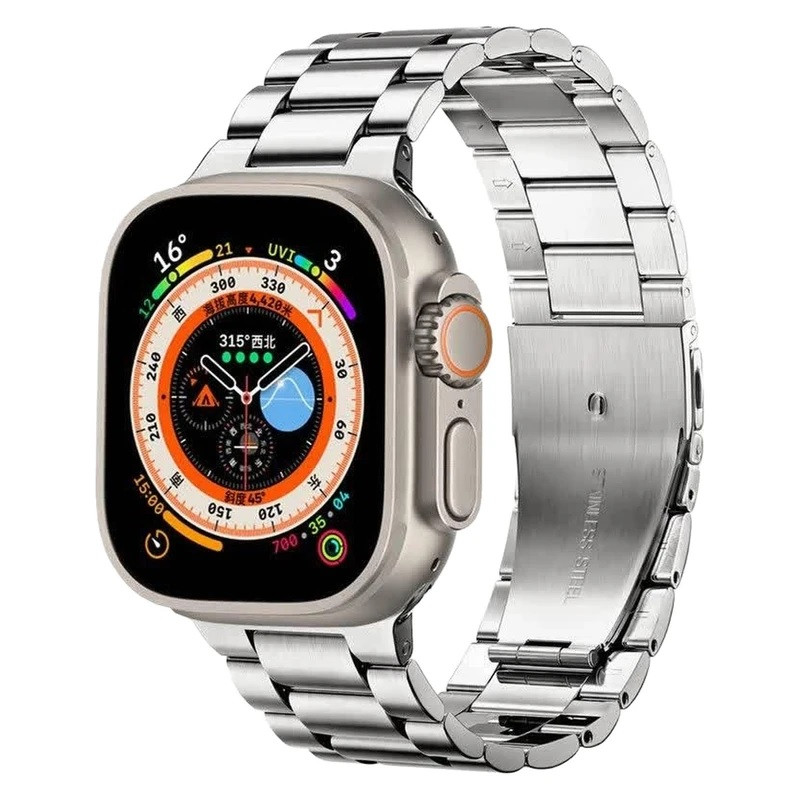 ساعت هوشمند 49 میلیمتری مدل mk19 ultra3 با بند سیلیکونی و استیل همراه با گلس محافظ