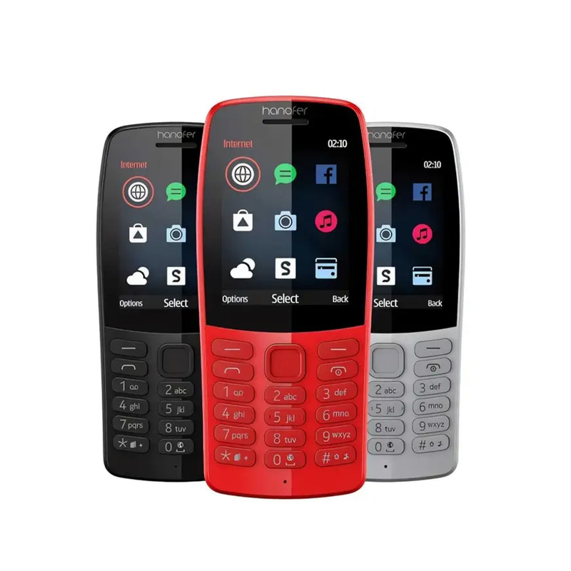 گوشی موبایل هانوفر مدل 210 دو سیم کارت ظرفیت 128 مگابایت و رم 64 مگابایت