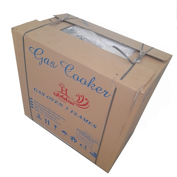 اجاق گاز هاکان مدل روشیشه فندک دار دو درب جا قاشوقی