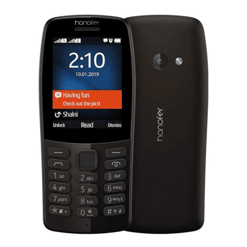 گوشی موبایل هانوفر مدل 210 دو سیم کارت ظرفیت 128 مگابایت و رم 64 مگابایت