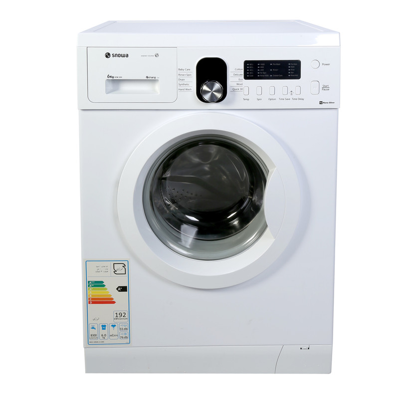 ماشین لباسشویی اسنوا مدل SWD-260S ظرفیت 6 کیلوگرم