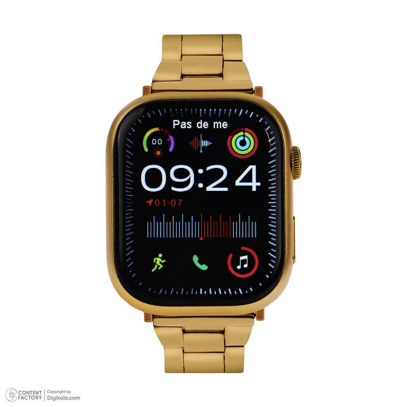 ساعت هوشمند مدل C9 PRO دارای قابلیت های صفحه نمایش رنگی، صفحه نمایش لمسی، قابلیت تغییر طرح ساعت یا تم، قابلیت مکالمه از طریق بلوتوث بند فلز