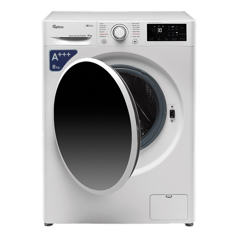 ماشین لباسشویی اتوماتیک جی پلاس مدل GWM-M870W ظرفیت 8 کیلوگرم