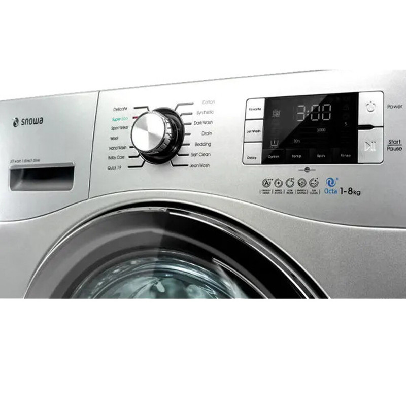 ماشین لباسشویی اسنوا مدل SWM-84557 ظرفیت 8 کیلوگرم