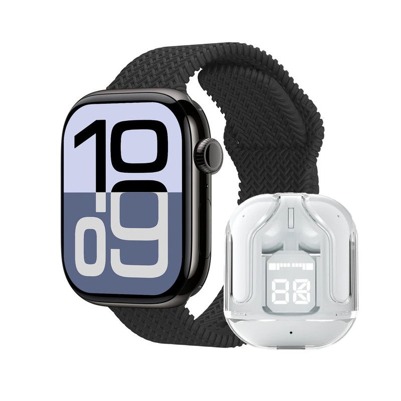 ساعت هوشمند راینو مدل WX50 با بند سیلیکونی به همراه هدفون