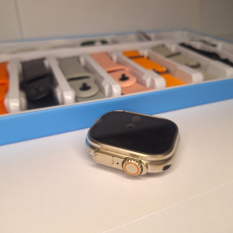 ساعت هوشمند 49 میلیمتری مدل mk19 ultra3 با بند سیلیکونی و استیل همراه با گلس محافظ