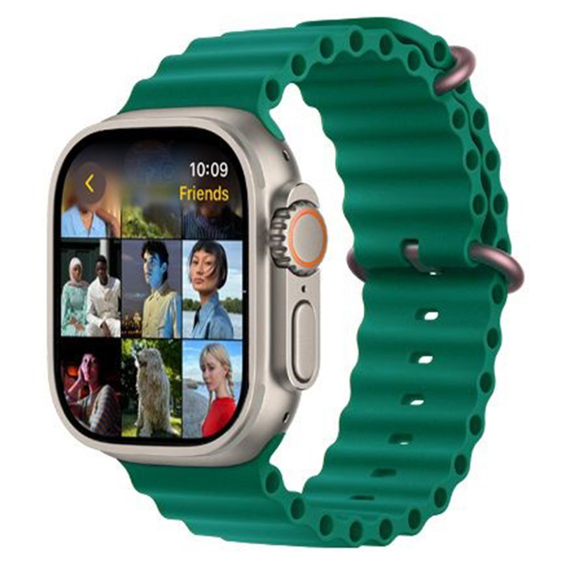 ساعت هوشمند مدل HK9 ULTRA 2 MAX دارای قابلیت های صفحه نمایش رنگی، صفحه نمایش لمسی، کنترل موسیقی (Music Player)، کنترل سطح اکسیژن خون، قابلیت مکالمه از طریق بلوتوث، پشتیبانی از زبان فارسی در منو و سیستمعامل بند سیلیکون